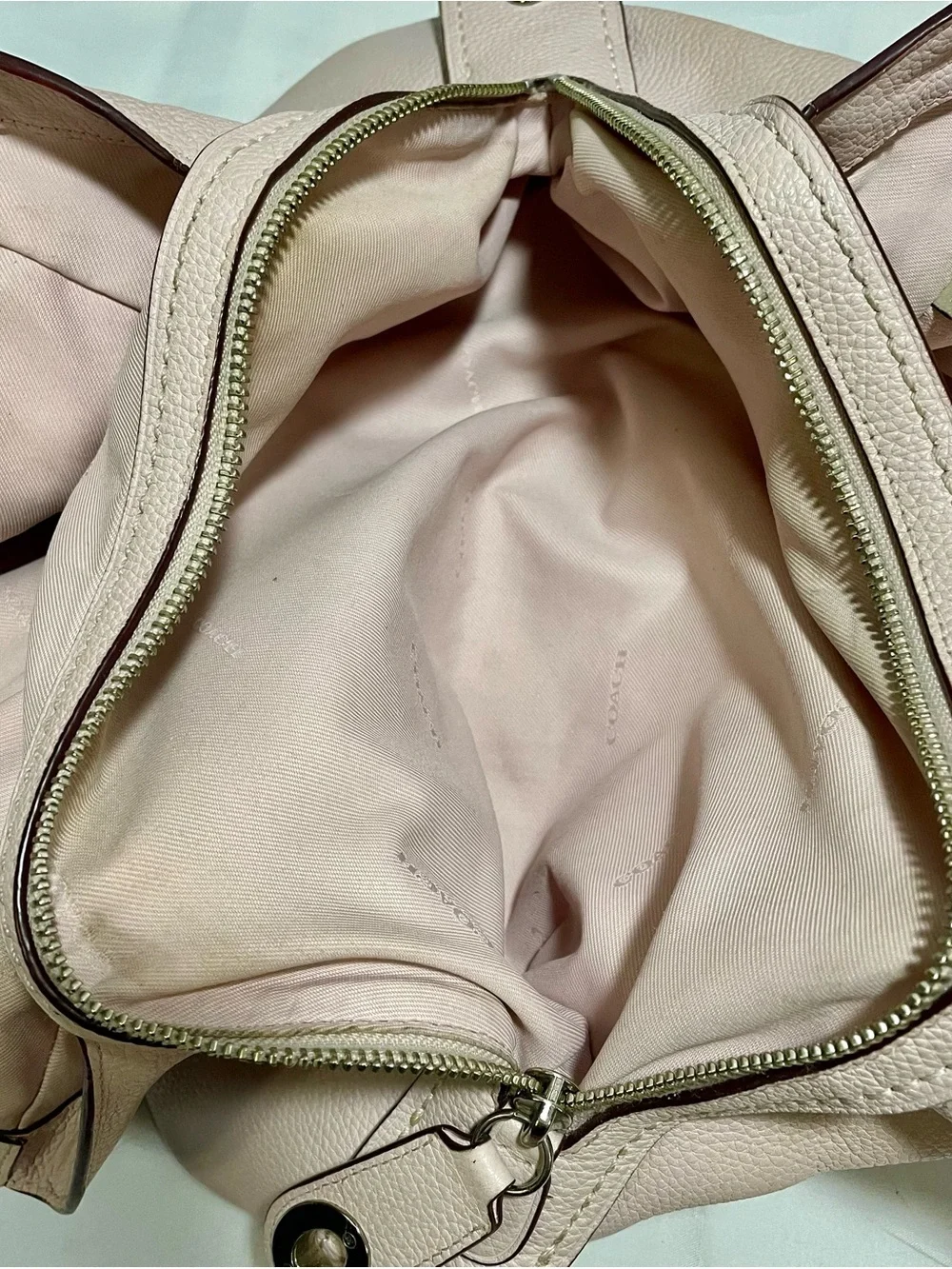 Coach Edie 31 Shoulder Bag with Scalloped Detail & Metal Hangtag